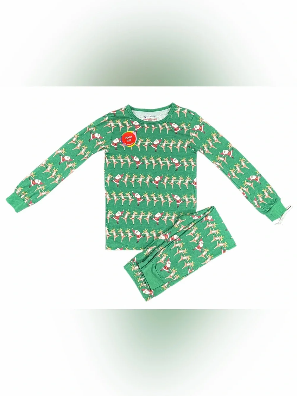 NEW MAGNETIC ME Christmas Can Can Long Sleeve Modal Pajama Set - 3T